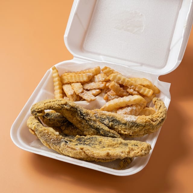 Small 3 pieces trout daily lunch special.
